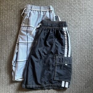 Lot Of 2 Mens 2X Swim Shorts -Canyon (New With Tags) -Kanu‎ Surf (Preowned)
